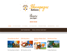 Tablet Screenshot of champagneballoons.com.au